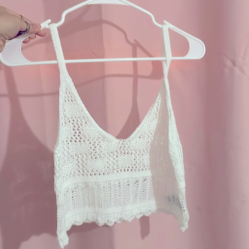 Cropped See Through Cover Top